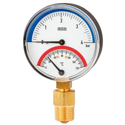 Wika Thermomanometer, Models 100.0x, 100.1x